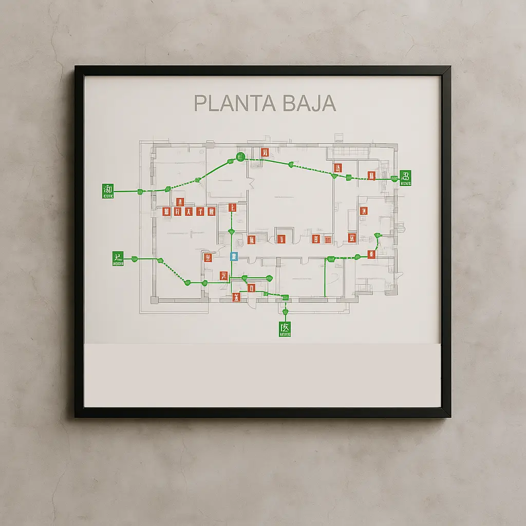 Plan de evacuación contra incendios - Imagen 1